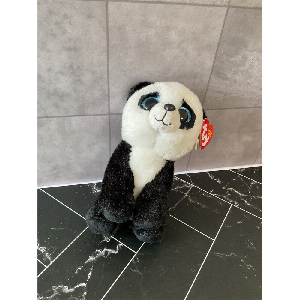Ty Classic 9" MING the panda bear plush toy,retired, birthday April 20th 2015